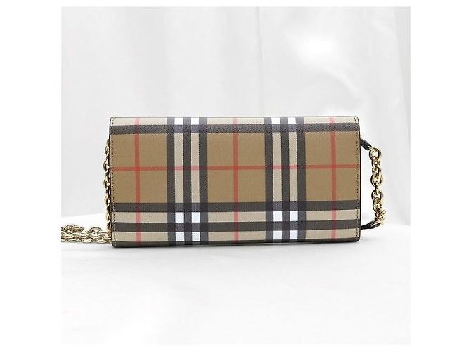 Burberry Borsa a tracolla Haymarket Check Henry Chain Wallet - vista 4