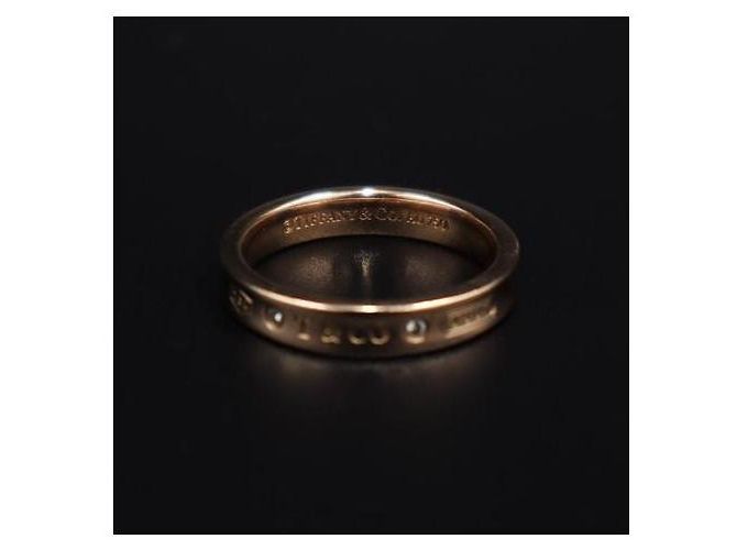 Tiffany & Co Anello sottile in oro rosa e diamanti Misura - vista 4