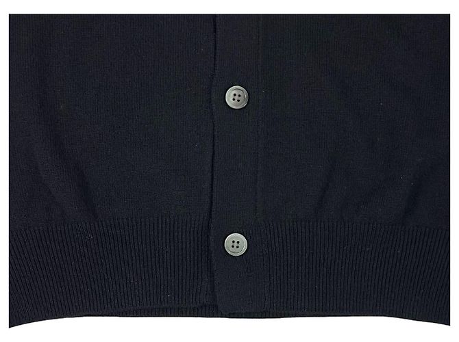 Comme Des Garcons Strick-Cardigan mit V-Ausschnitt Schwarz - Ansicht 12