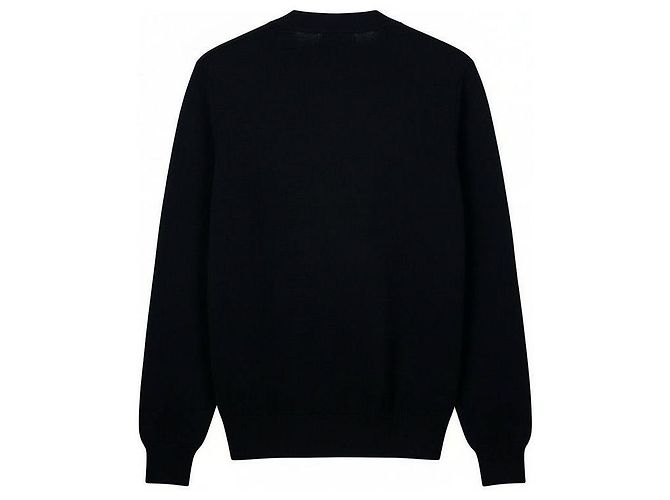 Comme Des Garcons Strick-Cardigan mit V-Ausschnitt Schwarz - Ansicht 2