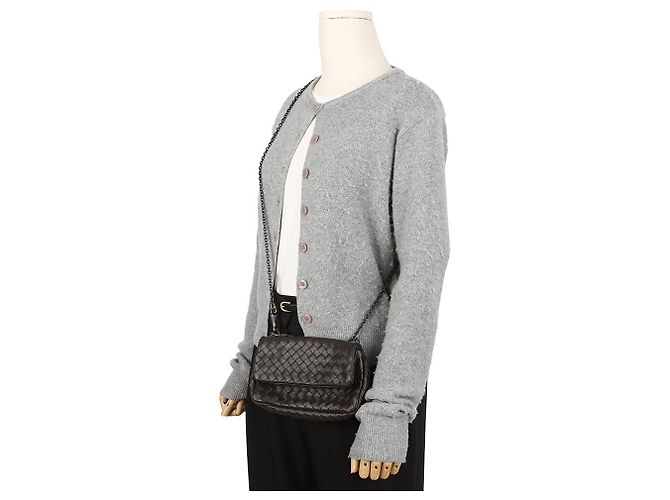 Bottega Veneta Mini Borsa a Tracolla con Catena - vista 11