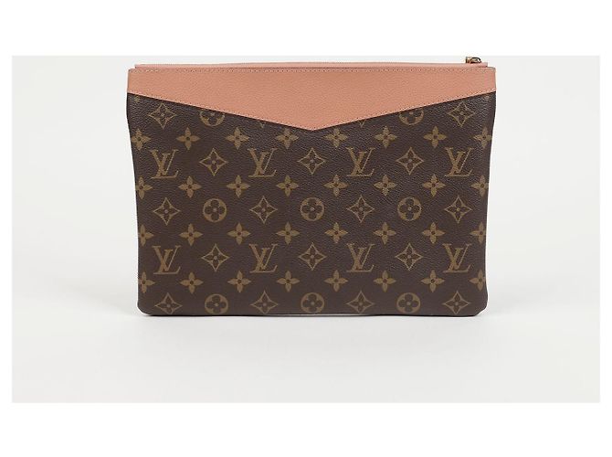 Louis Vuitton Daily Pouch Braun Beschichtetes Canvas - Ansicht 3