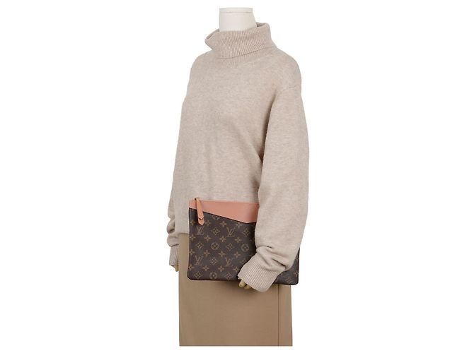 Louis Vuitton Daily Pouch Braun Beschichtetes Canvas - Ansicht 8