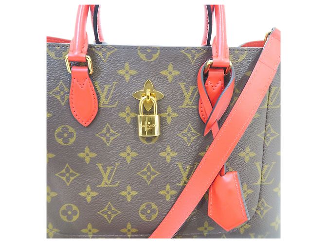Louis Vuitton Borsa Tote Monogram Canvas Flower con tracolla - vista 2