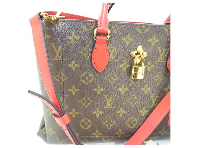 Louis Vuitton Borsa Tote Monogram Canvas Flower con tracolla - vista 4