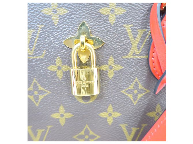 Louis Vuitton Borsa Tote Monogram Canvas Flower con tracolla - vista 5