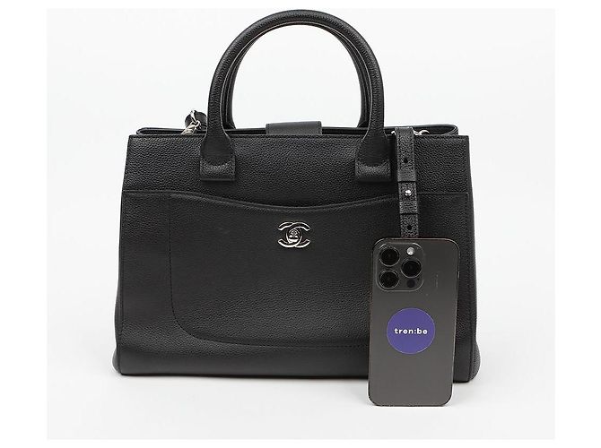 Chanel Medium Executive Neo New Surf Tote Bag Black Silver - Ansicht 13