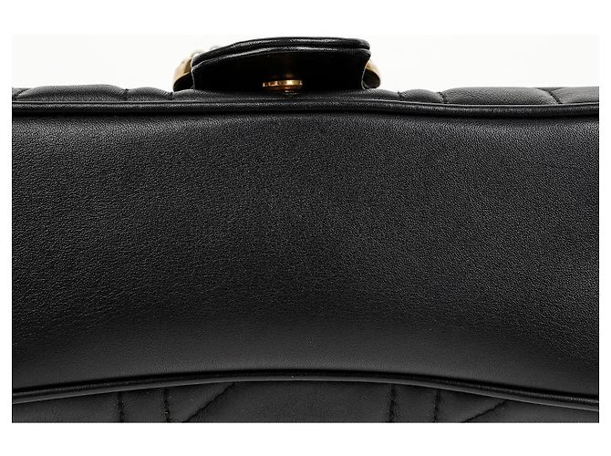 Gucci Borsa a tracolla GG Marmont Matelassé con catena di perle - vista 6