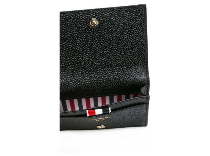 Thom Browne Tarjetero de piel granulada Pebble - vista 6