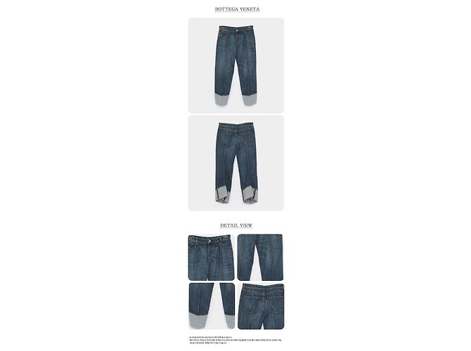 Bottega Veneta Pantalones vaqueros Regular Fit de corte recto con bajo doblado para mujer - vista 3