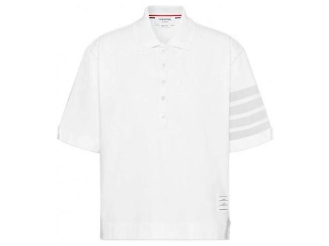 Thom Browne Polo Bar Jersey Teñido - vista 4