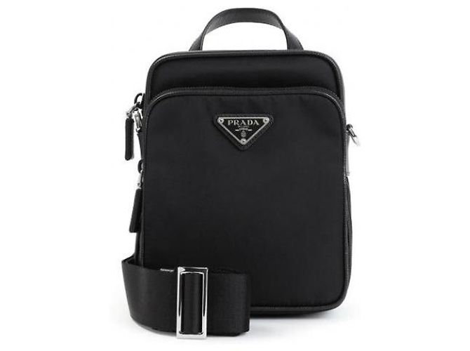 Prada Borsa a tracolla in pelle Saffiano e Re-Nylon - vista 4