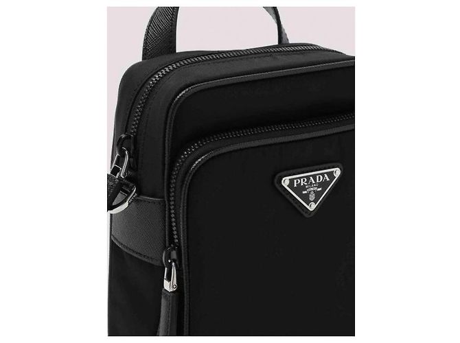 Prada Borsa a tracolla in pelle Saffiano e Re-Nylon - vista 6