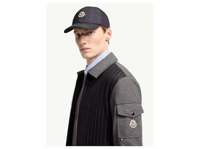 Cappellino baseball Moncler in denim blu - vista 5