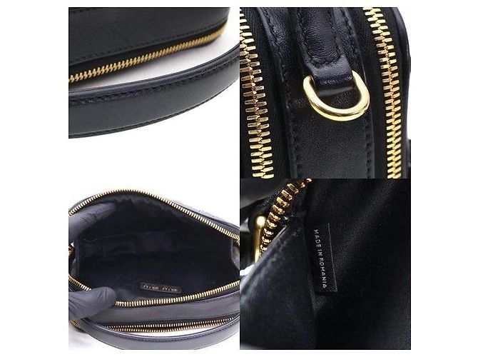 Miu Miu Tote in Napa Matelassé nera e oro - vista 8