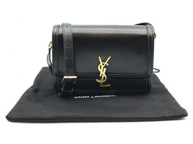 Autre Marque Borsa a tracolla Medium Solferino in pelle di vitello liscia nera Monogram - vista 2
