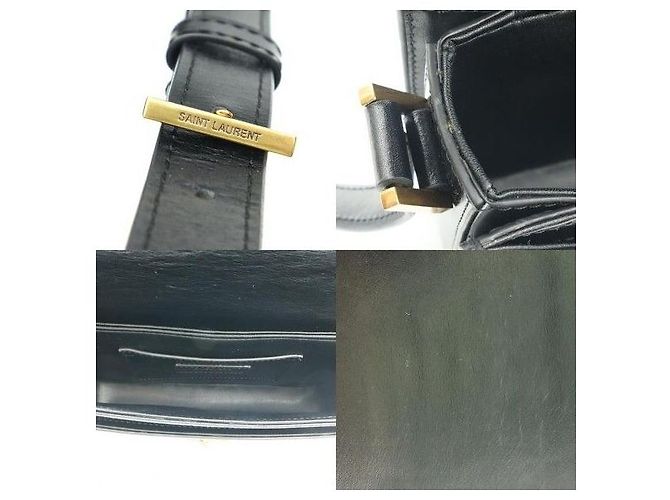 Autre Marque Borsa a tracolla Medium Solferino in pelle di vitello liscia nera Monogram - vista 7