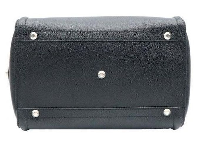 Balenciaga Borsa Tote Monday Bowling in pelle nera - vista 6