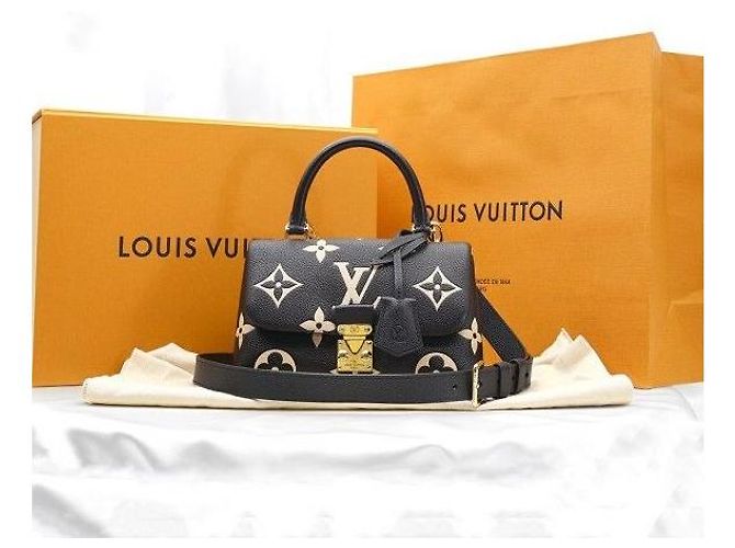 Louis Vuitton Black Beige Monogram Empreinte Madeleine BB - Ansicht 2