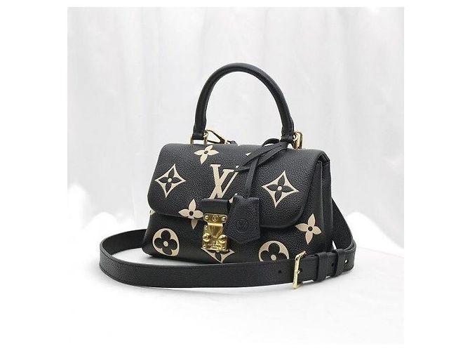 Louis Vuitton Black Beige Monogram Empreinte Madeleine BB - Ansicht 3