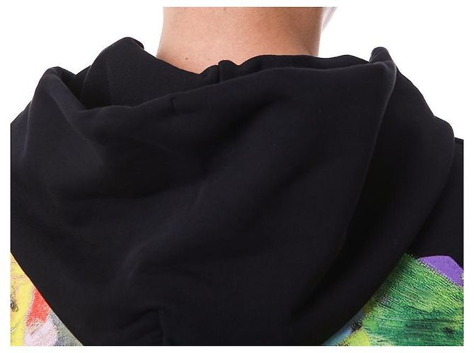 Off White Multicolor Brush Painted Arrow Hoodie - Ansicht 28