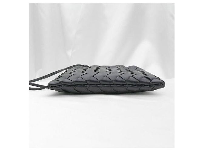 Bottega Veneta Borsa a tracolla piccola Dust Intrecciato nera - vista 6