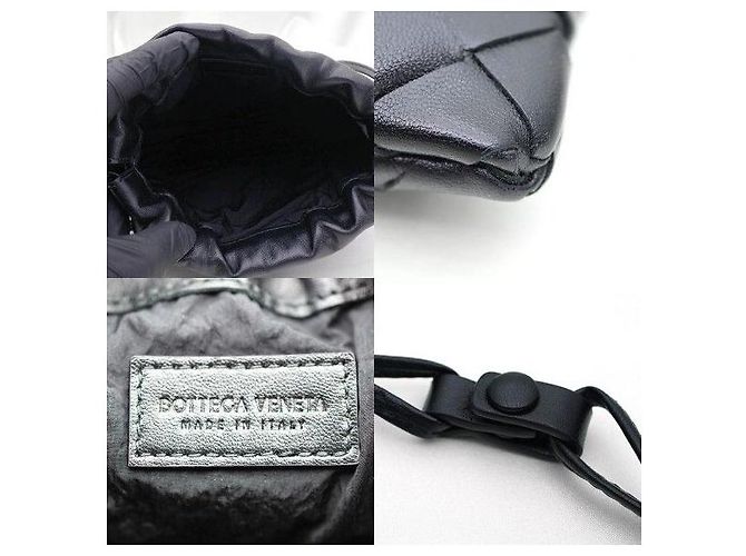 Bottega Veneta Borsa a tracolla piccola Dust Intrecciato nera - vista 7