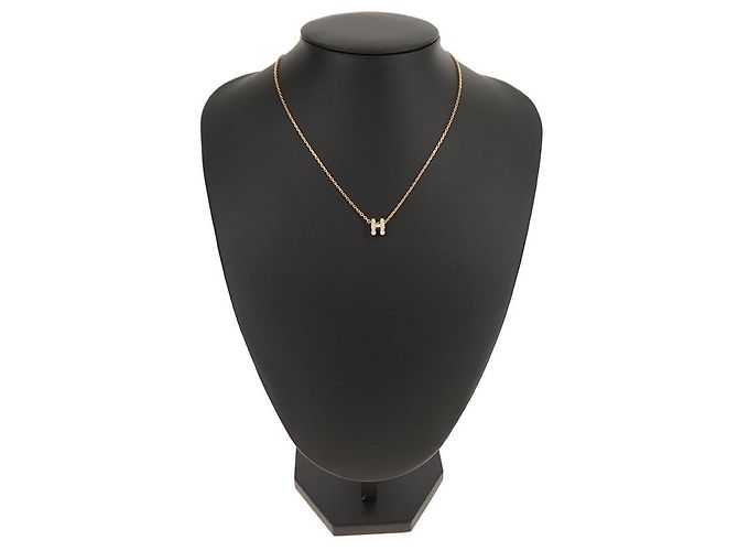 Hermès Collar con colgante Mini Pop Oro Rosa - vista 10