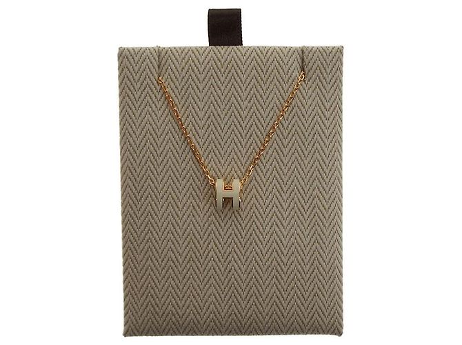 Hermès Collar con colgante Mini Pop Oro Rosa - vista 15