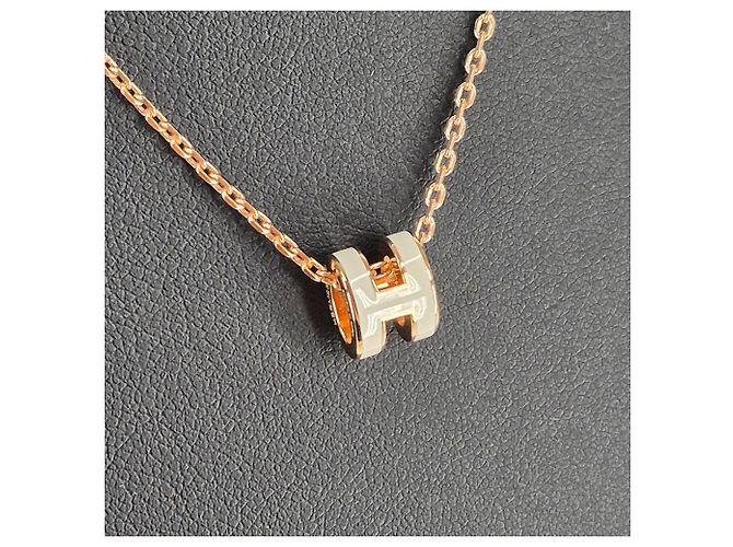 Hermès Collar con colgante Mini Pop Oro Rosa - vista 6
