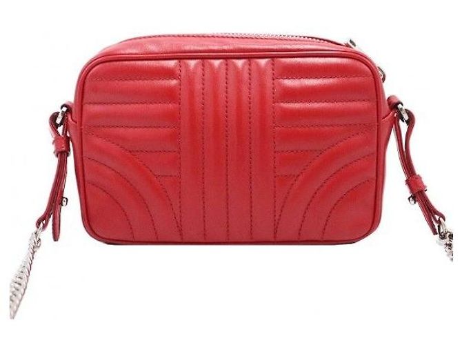 Prada Borsa a tracolla in vitello morbido rosso - vista 4