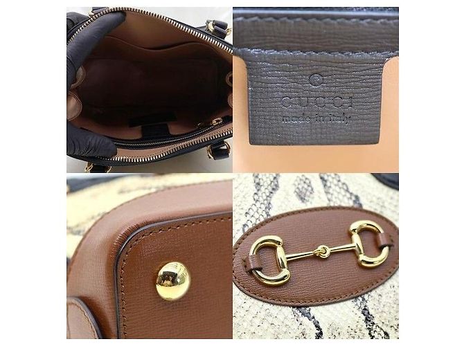 Gucci Python Horsebit Small Top Handle - vista 8