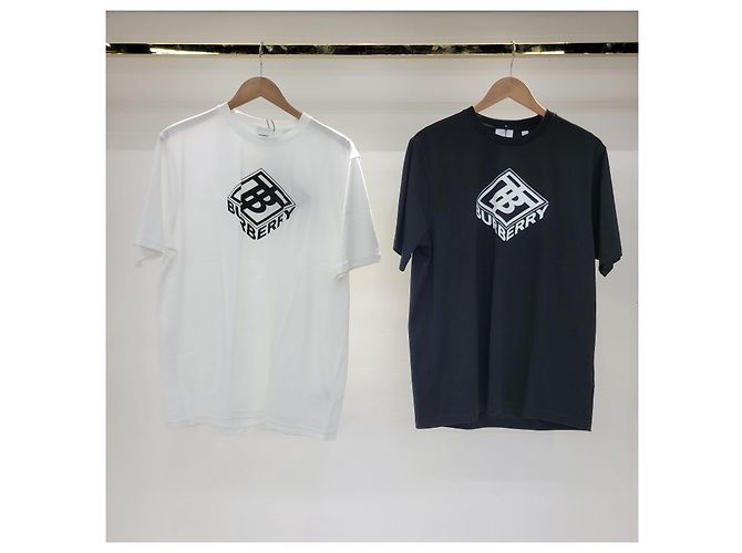 Burberry Logo Grafik T-Shirt Weiß - Ansicht 13