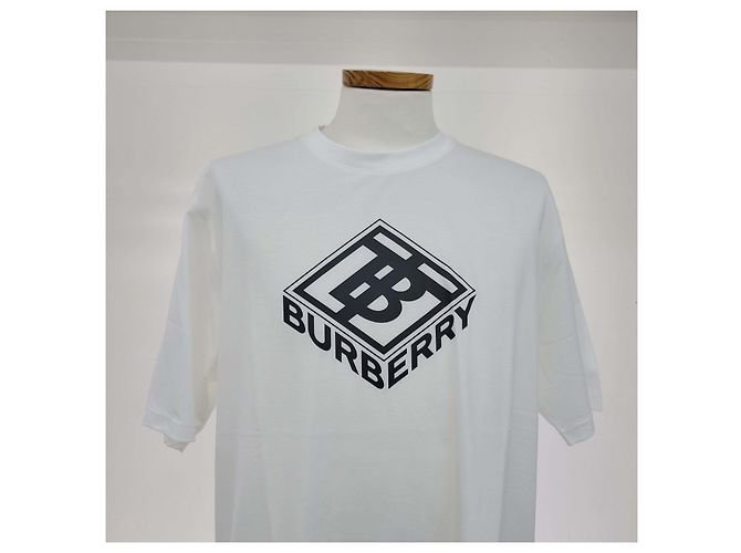 Burberry Logo Grafik T-Shirt Weiß - Ansicht 8
