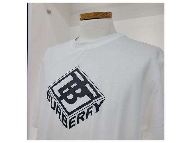 Burberry Logo Grafik T-Shirt Weiß - Ansicht 9