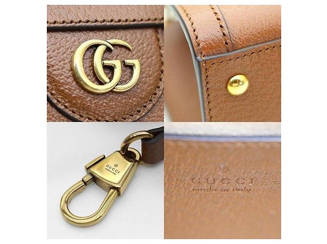 Gucci Borsa a tracolla Mini Diana in pelle marrone con bambù - vista 7