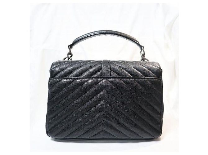 Autre Marque Classic Monogram Medium Satchel gesteppt Schwarz - Ansicht 4