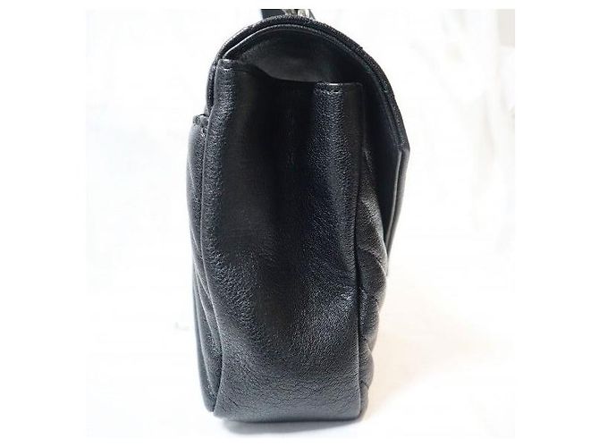 Autre Marque Classic Monogram Medium Satchel gesteppt Schwarz - Ansicht 5