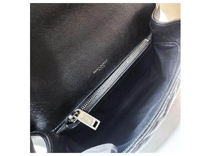 Autre Marque Classic Monogram Medium Satchel gesteppt Schwarz - Ansicht 9