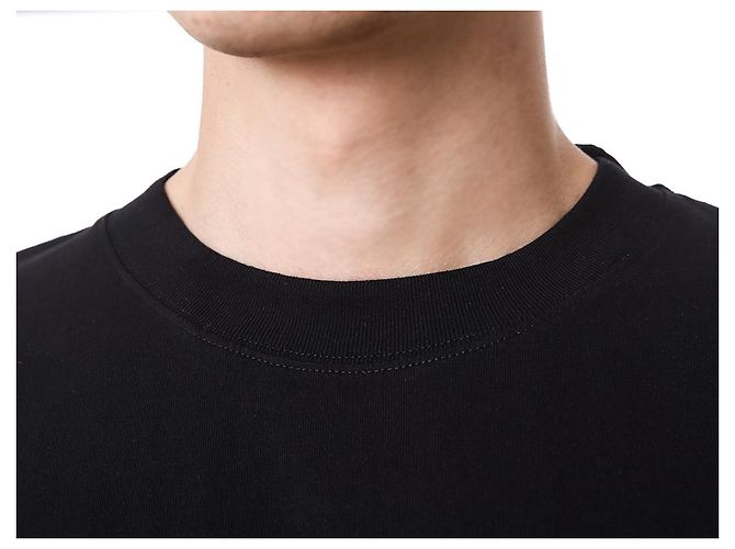 Off White T-Shirt mit Neon-Velours-Schriftzug - Ansicht 19