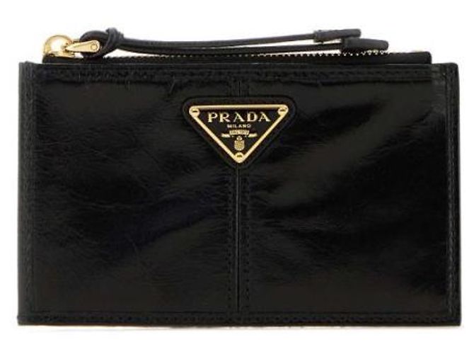 Prada Tarjetero de cuero con cremallera - vista 4