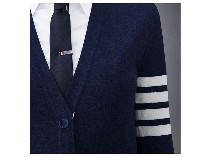 Thom Browne Kaschmir-Cardigan für Damen Navy - Ansicht 4