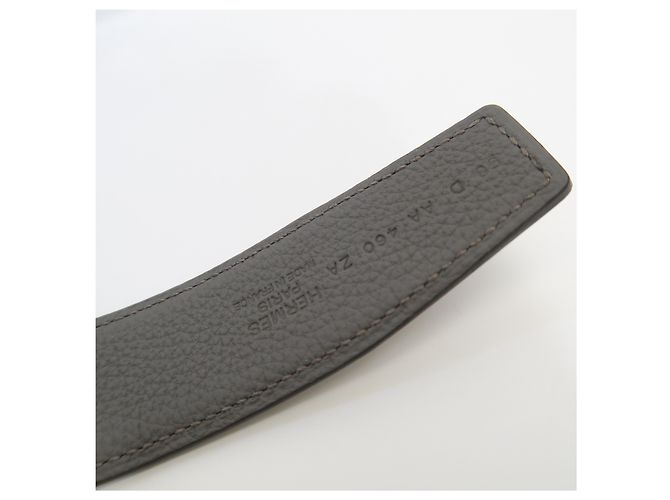 Hermès Wendbarer Ledergürtel Matte Black Gold - Ansicht 4