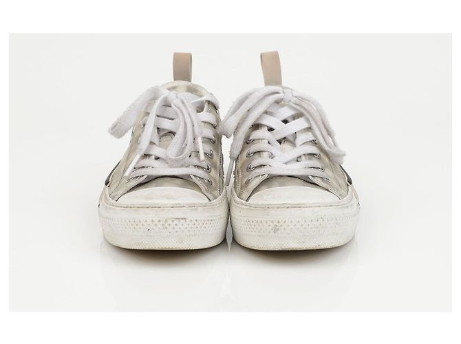 Dior Sneakers Converse Basse Oblique White Black - vista 3
