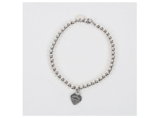 Tiffany & Co Bracciale a grani con ciondolo a cuore Return to Tiffany Blue - vista 5