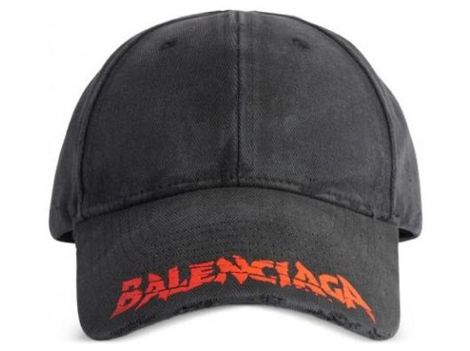 Balenciaga Cappellino in cotone drill con logo - vista 4