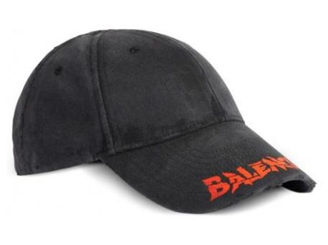 Balenciaga Cappellino in cotone drill con logo - vista 6