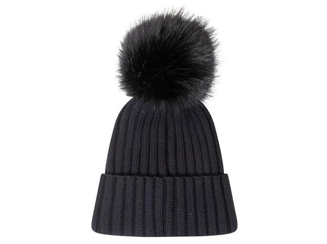 Berretto di lana Moncler con pompon nero - vista 5