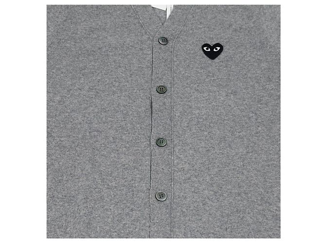 Comme Des Garcons Play Black Heart Strickcardigan Grau - Ansicht 15