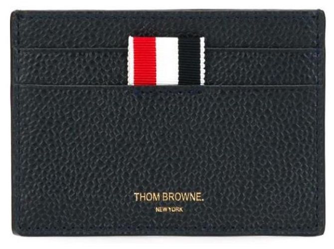 Thom Browne Kartenetui aus Pebble-Leder - Ansicht 4